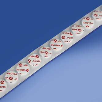 Velcro-pude diameter mm. 19 hvid