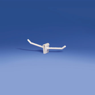 Single bilateral plastic prong mm. 50 white
