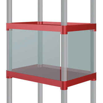 Kit de vitrina para sis rectangulares altura mm. 350