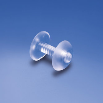 Cabeça dos botões automáticos mm. 15 (sab 15/15) transparente