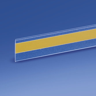 Profilo porta prezzi piatto, 1 piega, adesivo mm. 20 x 1000 pvc antiriflesso