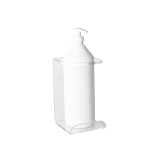 CLEAR WALL MOUNTED HOLDERS FOR HAND SANITIZER DISPENSER