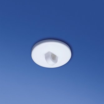 Bouton crochet blanc adhesif rond pour plafond