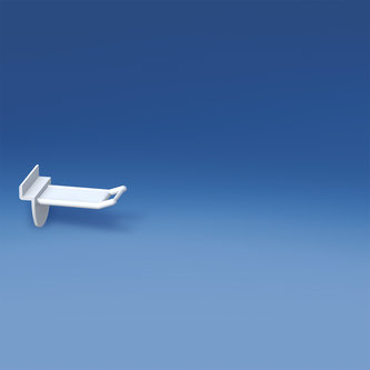 Pletina de alambre reforzada de color blanco con soporte de precio pequeño mm. 50