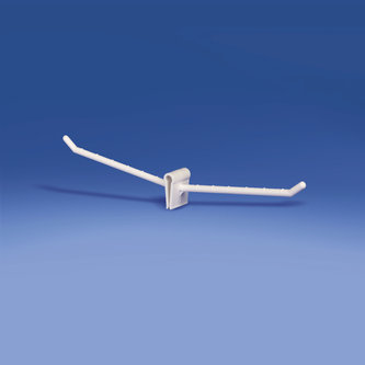 Single bilateral plastic prong mm. 100 white