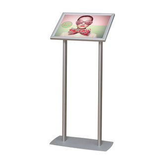 MENU BOARD FREESTANDING WITH DOUBLE POLE