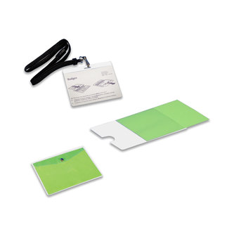NAME BADGE HOLDERS, ADHESIVE CLEAR POCKETS AND PVC POCKETS