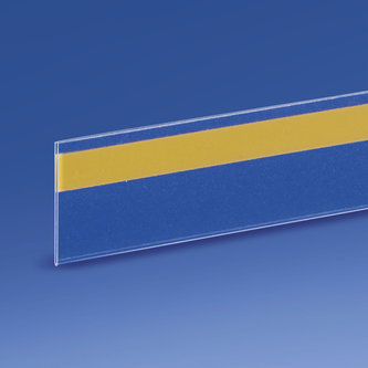 Profil porte-étiquettes adhésif simple pli 32 x 1000 mm pvc antireflet