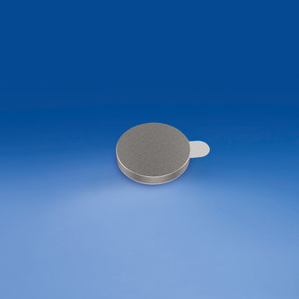 Cylindrical magnet with adhesive ø mm. 9,5 - thickness mm. 1,5