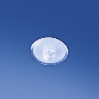 Transparent round adhesive button