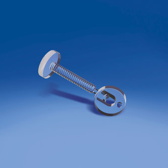 Push screw - flat head Ø mm. 15 - thickness between 0 and 21 mm.