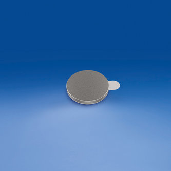 Cylindrical magnet with adhesive ø mm. 9,5 - thickness mm. 0,75