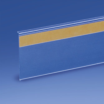 Antiglare adhesive scanner rail with setup guide mm. 38 for rectangular shelf