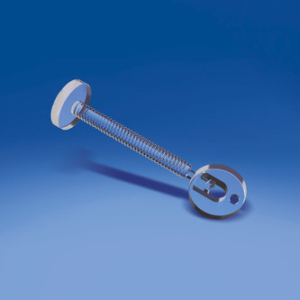 Push screw - flat head Ø mm. 15 thickness between mm. 12,8 to 33