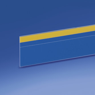 Profil porte-étiquettes adhésif en haut 50 x 1000 mm pvc antireflet