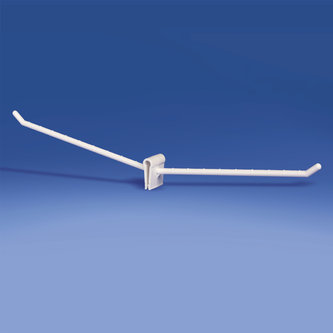 Single bilateral plastic prong mm. 150 white