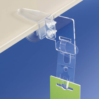 CROSS MERCHANDISING SUPPORTS WITH SNAIL CLIPS