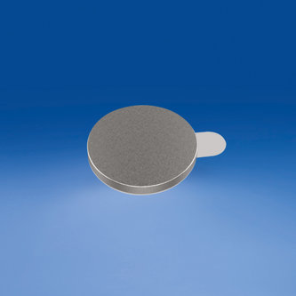 Imán cilíndrico con adhesivo ø mm. 18 - espesor mm. 1