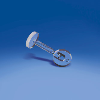 Push screw - flat head Ø mm. 15 - thickness between 0 and 14 mm.