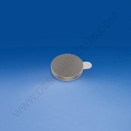 Imán cilíndrico con adhesivo ø mm. 10 - espesor mm. 1