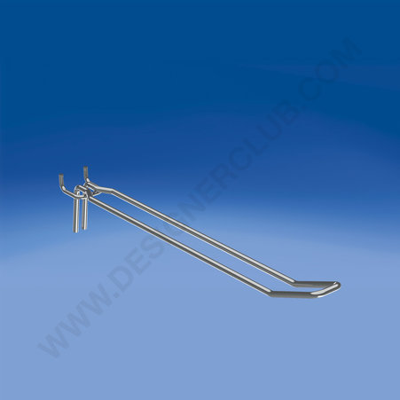 Double metal prong for slatwall mm. 300