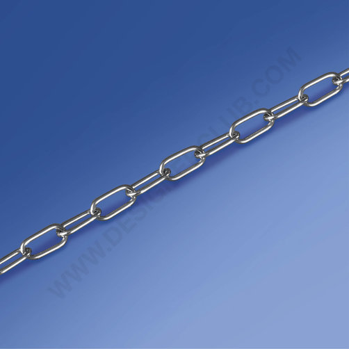 Nickel-plated chain mm. 18,5x9