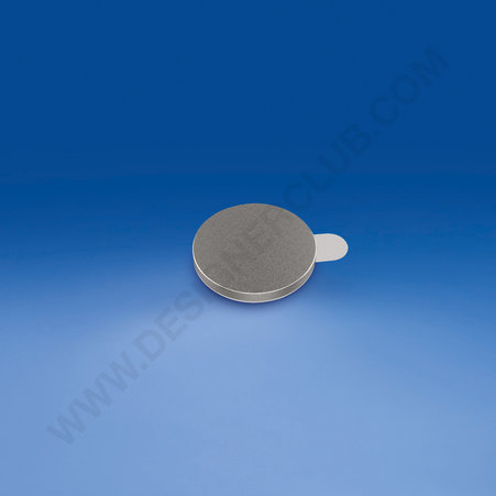 Cylindrical magnet with adhesive ø mm. 9,5 - thickness mm. 0,75