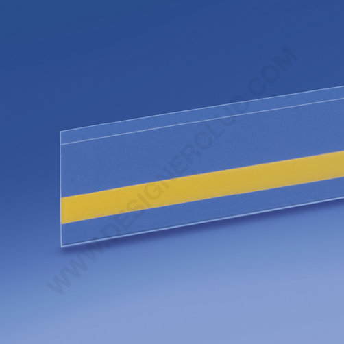 Rail plat pour scanner - adhésif dans la partie inférieure mm. 38 x 1330 pvc cristal