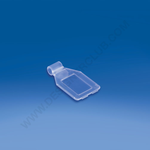 Taschen-Etikettenhalter mm. 25x27 für Drahtdurchmesser mm. 5,6 / 5,7