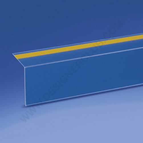 90° adhesive scanner rail mm. 40 x 1000 - back part 40 mm. crystal pvc