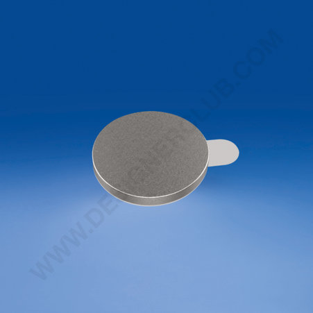 Cylindrical magnet with adhesive ø mm. 18 - thickness mm. 1