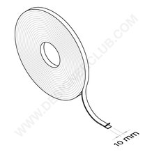 Roll of adhesive magnetic tape mm. 10x2