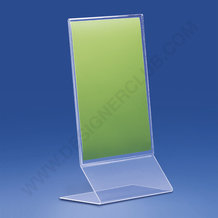 Piegato trasparente a cavalletto verticale a5 - 150 x 210 mm.