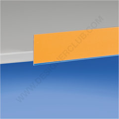 Profilo porta prezzi piatto, 1 piega, adesivo mm. 30 x 1000 pvc antiriflesso