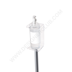 Soporte de suelo con soporte para dispensador de desinfectante de manos tipo 2 (pedido mínimo de 2 unidades)