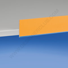 Flat adhesive scanner rail mm. 40x1000 antiglare pvc