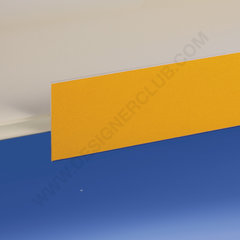 Profil porte-étiquettes adhésif au centre 50 x 1000 mm pvc antireflet