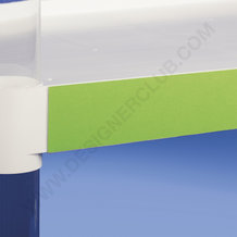 Profil porte-étiquettes adhésif simple pli 60 x 1000 mm pvc antireflet