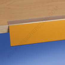 105° zelfklevende scanner rail mm. 40 x 1000 - rugdeel 20 mm. kristal pvc