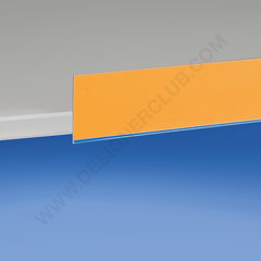 Flat datastrip - adhesive in the lower part - low back part mm. 30 x 1000 crystal PET ♻