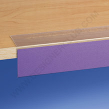 90° adhesive scanner rail mm. 40 x 1000 - back part 30 mm. crystal PET ♻