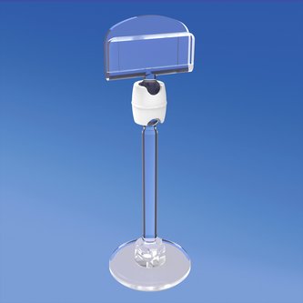 Adhesive mini base Ø mm. 30 with stem mm. 50 and sign holder mm. 27