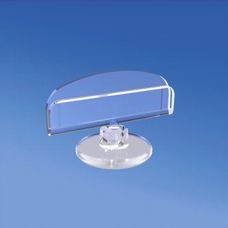 Mini base adhesiva Ø mm. 30 con soporte para carteles mm. 50