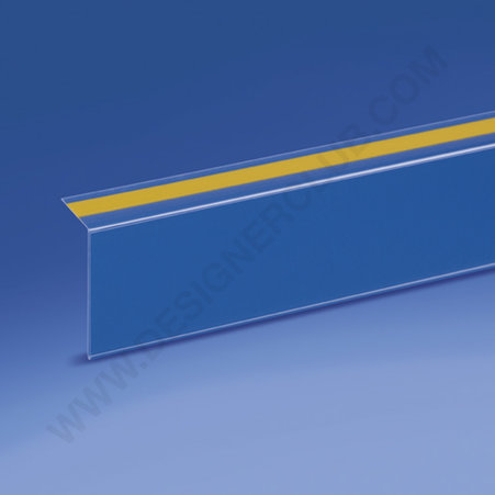 Profilo porta prezzi adesivo a 90° mm. 30 x 1000 - aletta da mm. 20 pvc antiriflesso