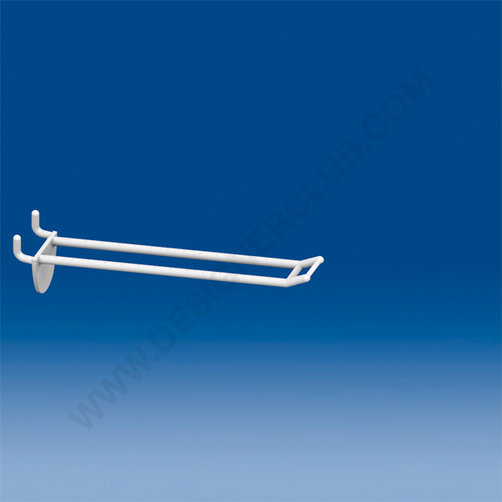 Double prong white double hook clip mm. 150 small price holder