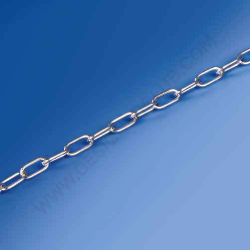 Nickel-plated chain mm. 14,5 x 7