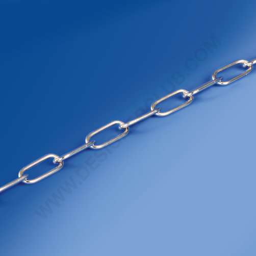 Nickel-plated chain mm. 30x13,5