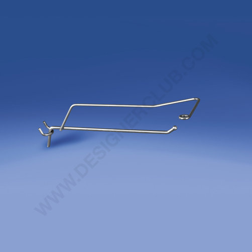 Simple prong bull horns hook with l-hook price holder mm. 200