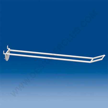 Double plastic prong white with automatic hook mm. 250 big price holder