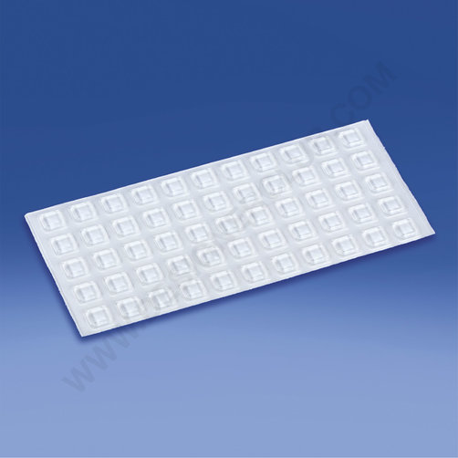 Pied anti-dérapant adhésif transparent 10x10x2,5 mm